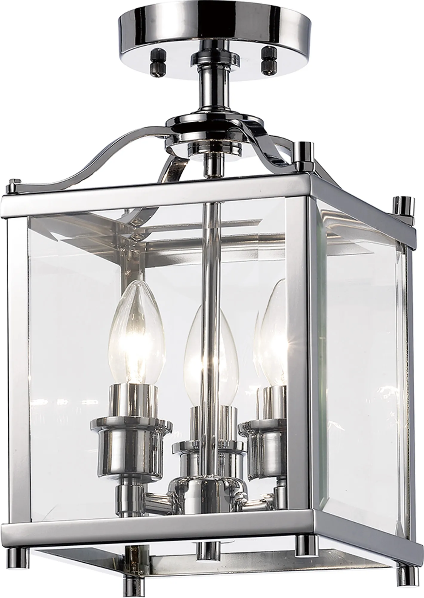 Aston Polished Chrome Ceiling Lights Diyas Lantern Ranges